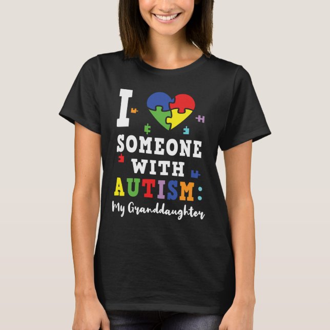 Camiseta A neta ama o coração especial agilidade (Frente)