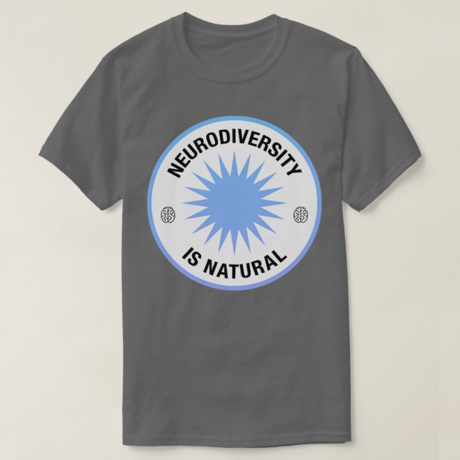 Camiseta A Neurodiversidade é a consciência natural da dive (Frente do Design)