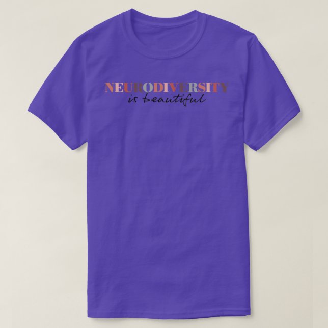 Camiseta A neurodiversidade é bela2 (Frente do Design)