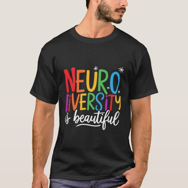 Camiseta A Neurodiversidade É Um Lindo Autismo Adhd (Frente)