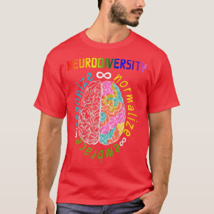 Camiseta A neurodiversidade reconhece a aceitação normaliza