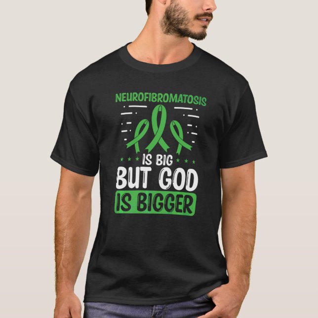 Camiseta A Neurofibromatose É Grande Deus É Maior Que O Nf  (Frente)