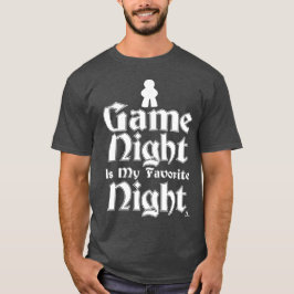 Camiseta A Noite de Jogos é Meu Slogan de Diversão Favorito
