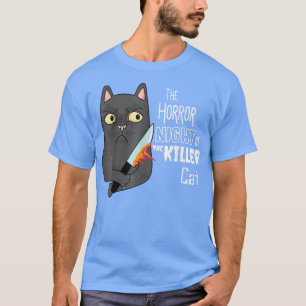 CAMISETA A NOITE DO HORROR DO GATO DO ASSASSINO ARTHALLOWEE