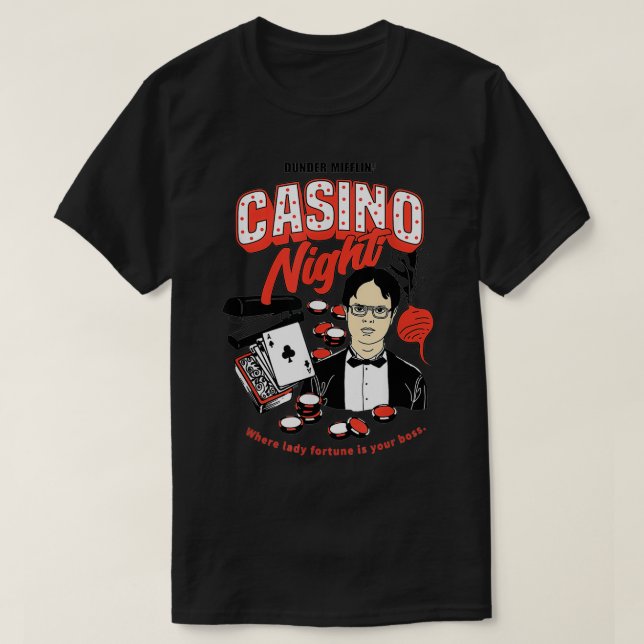 Camiseta A Noite do Office Casino (Frente do Design)