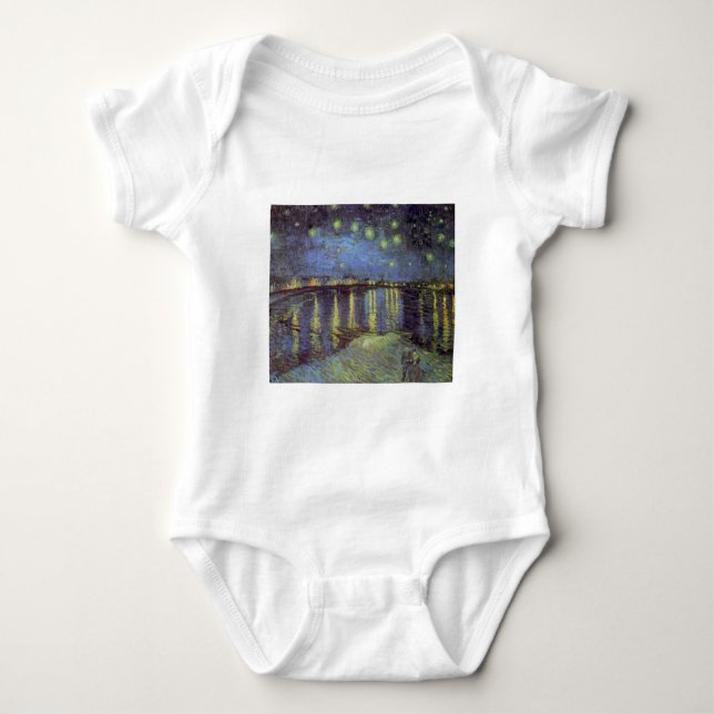 Camiseta A Noite Estrelada de Van Gogh (Frente)
