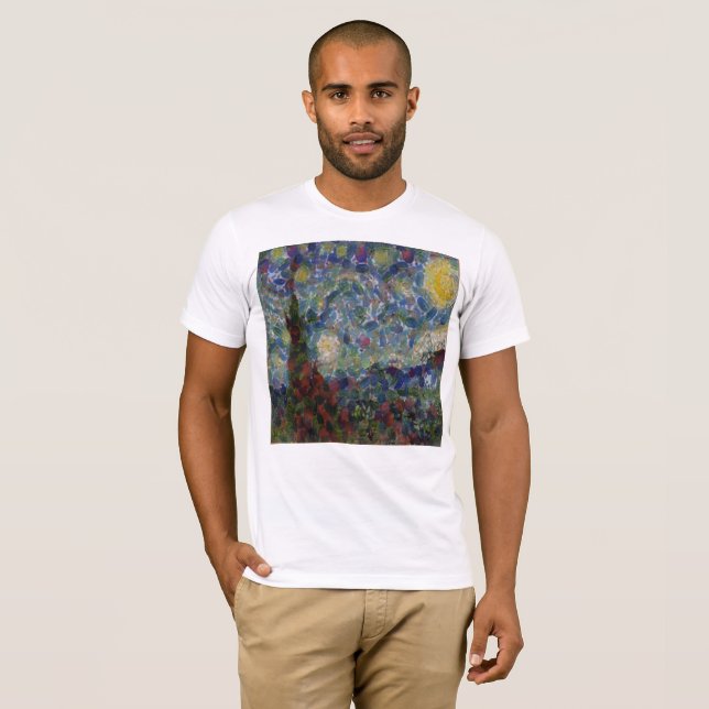Camiseta A Noite Gourdy Starry Fine Art Spoof (Frente Completa)