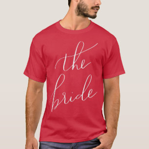 Camiseta A noiva de Casamento Bridal Engraçada das Mulheres