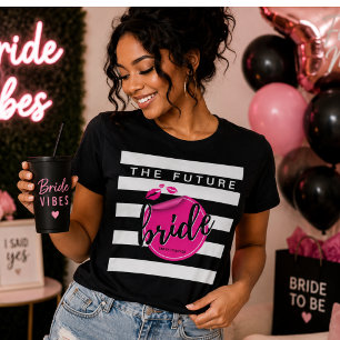 Camiseta A Noiva do Futuro White Glam Despedida de Solteira