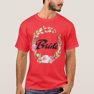Camiseta A Noiva Flor Festa de Solteira Casamento Nupcial