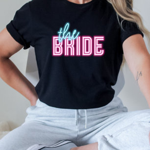 Camiseta A Noiva Neon Azul e Rosa Tropical Bach