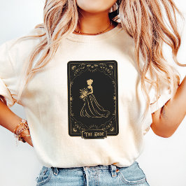 Camiseta A Noiva Tarot Sorte Solteira Festa de Despedida