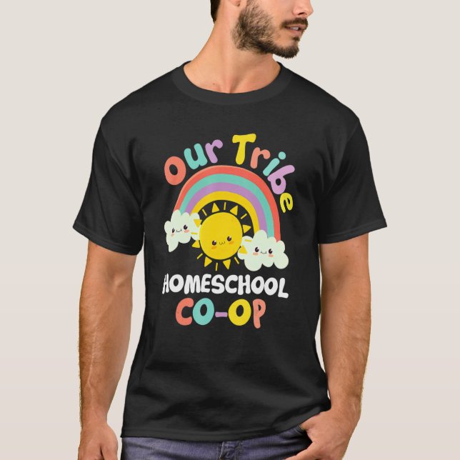 Camiseta A nossa tribo, escola pessoal, co-op (Frente)