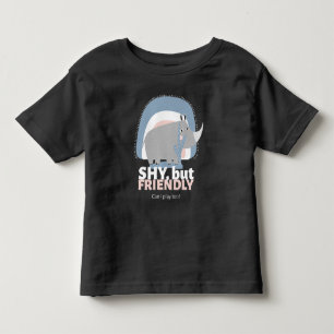 Camiseta A nova Cara. Tímido, mas Amigável