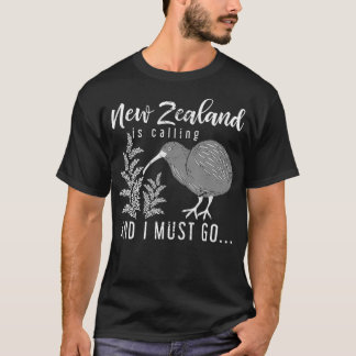 Camiseta A Nova Zelândia Está Ligando E Eu Preciso Ir Para