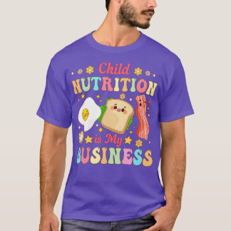 Camiseta A Nutrição Infantil É A Minha Almoçada Lady Cafete