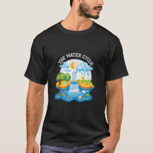 Camiseta A Nuvem de Previsão Meteorológica do Ciclo da Água