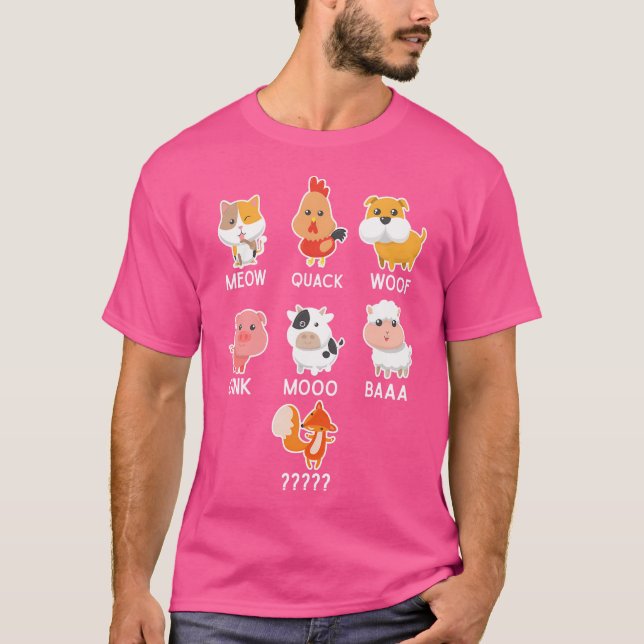 Camiseta A O Que Diz A Raposa Os Animais (Frente)