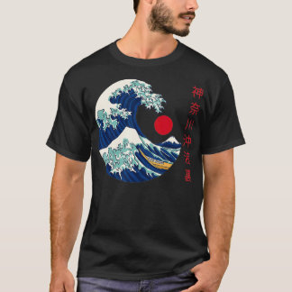 Camiseta A onda de Excelentes de Des estéticas japonesas Ka