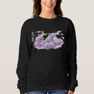Camiseta A onda de Excelentes do Gótico Kanagawa/Kawaii Pa