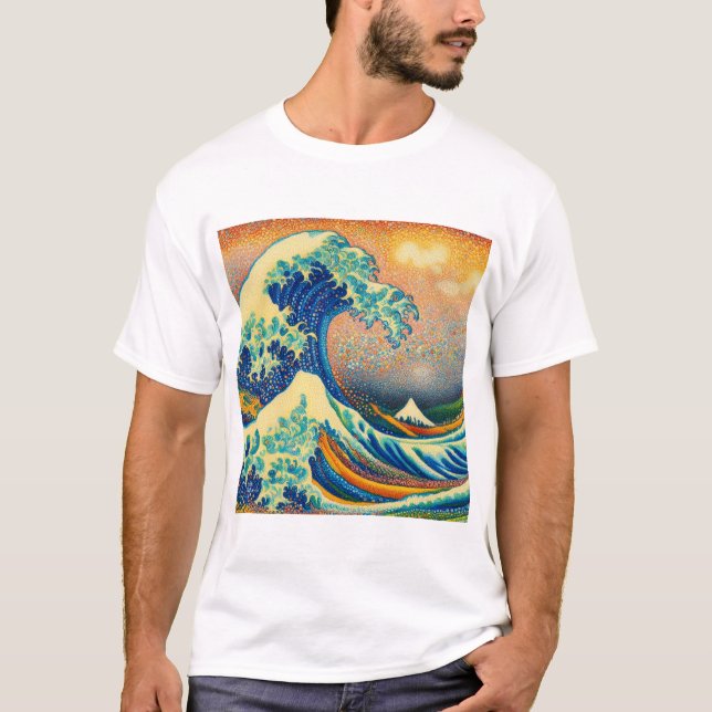 Camiseta A onda do Excelente, onda de Kanagawa v2 (Frente)