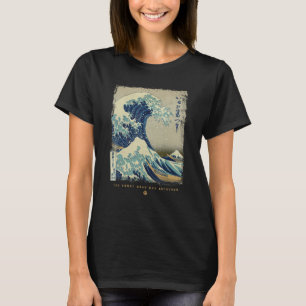 Camiseta A Onda Excelente Da Arte Japonesa De Kanagawa
