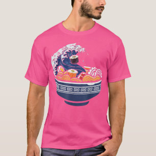 Camiseta A onda Japão Ramen Bowl Kawaii Anime Lover 1559