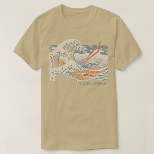 Camiseta A Onda Sushi do Excelente (Frente do Design)