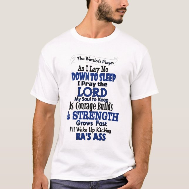 Camiseta A oração do guerreiro...RA (Frente)