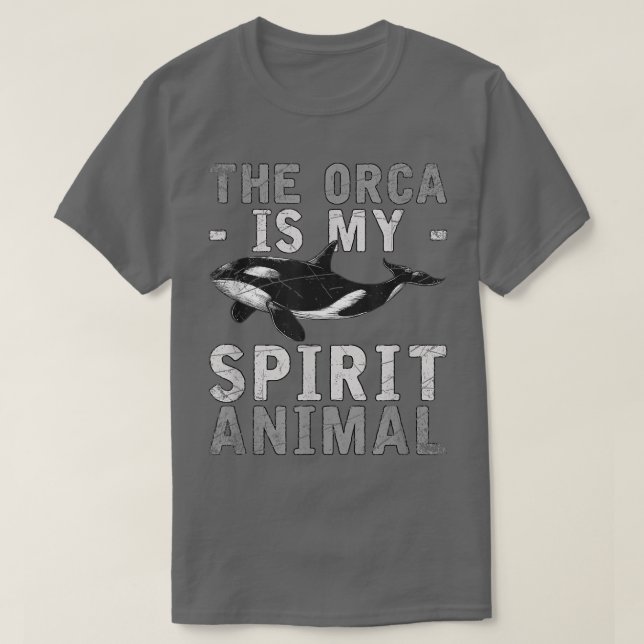 Camiseta A Orca É A Minha Orca Animal Espirituosa (Frente do Design)
