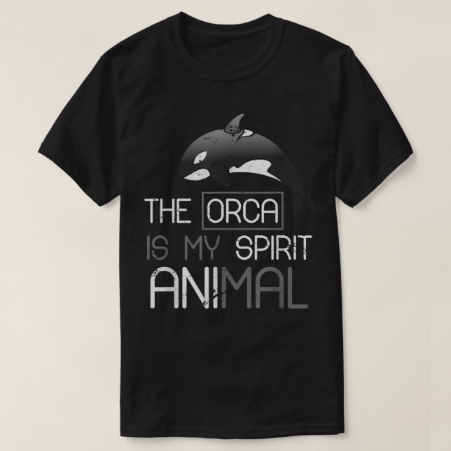 Camiseta A Orca É A Minha Orca Animal Espirituosa (Frente do Design)