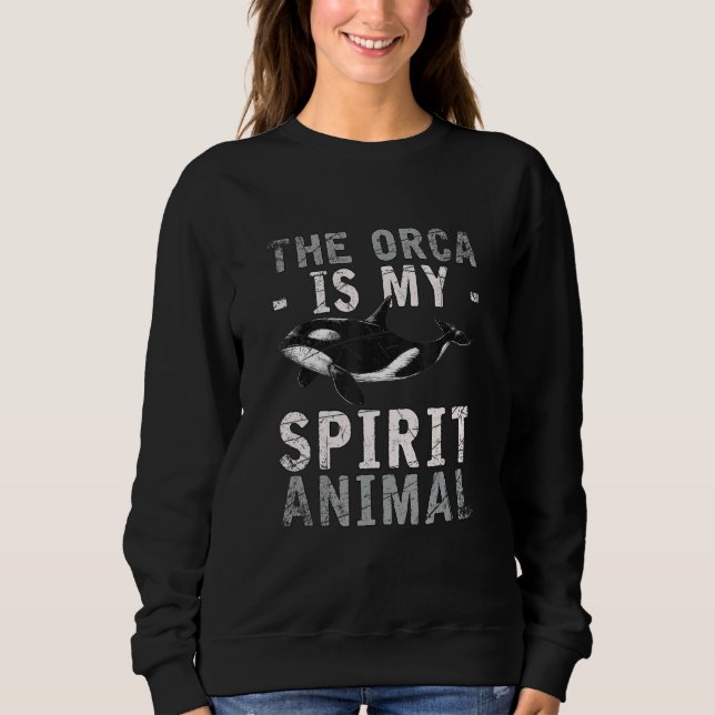Camiseta A Orca É A Minha Orca Animal Espirituosa (Frente)