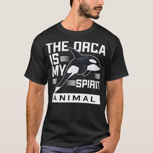 Camiseta A orca é o meu animal espiritual (Frente)