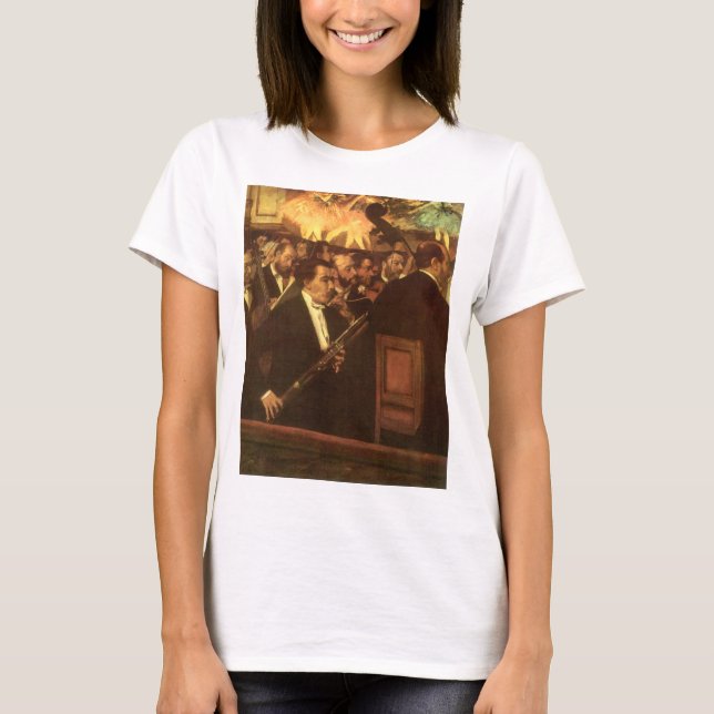 Camiseta A Orquestra de Ópera de Edgar Degas, Arte de Vinta (Frente)