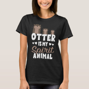 Camiseta A Otter é o meu espírito, fotógrafos ou animal