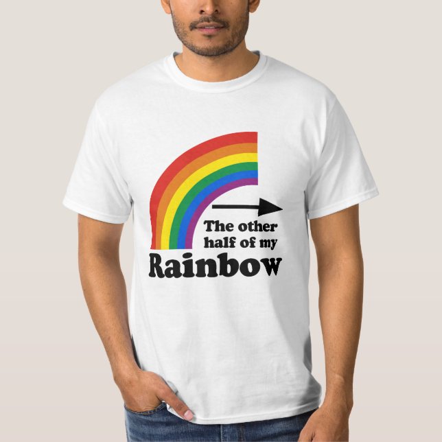 Camiseta A Outra Metade do meu Arco-íris (Esquerda) (Frente)