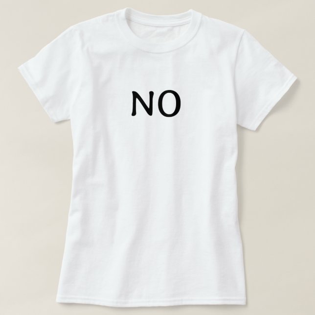 Camiseta A Palavra Não Texto Minimalista Simples (Frente do Design)