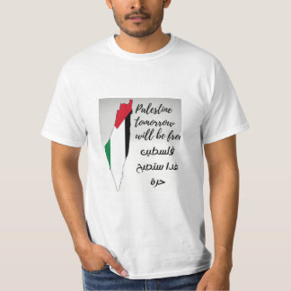 Camiseta A Palestina amanhã será livre.