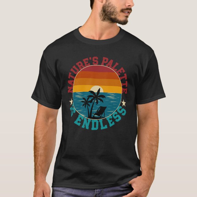 Camiseta A paleta da natureza é infinita (Frente)