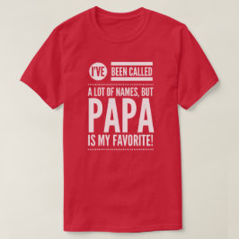 Camiseta A papá é meu nome favorito