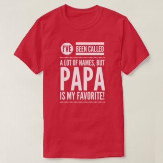 Camiseta A papá é meu nome favorito