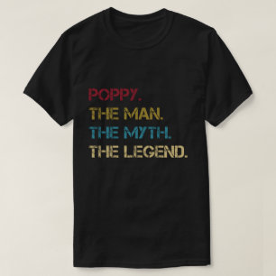 Camiseta A papoila o homem o mito a legenda gena o presente
