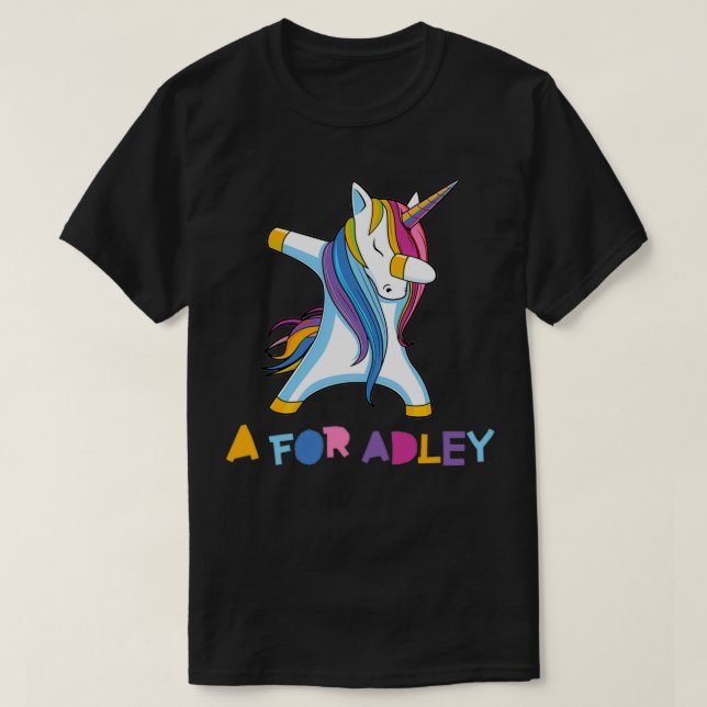 Camiseta a para adley (Frente do Design)