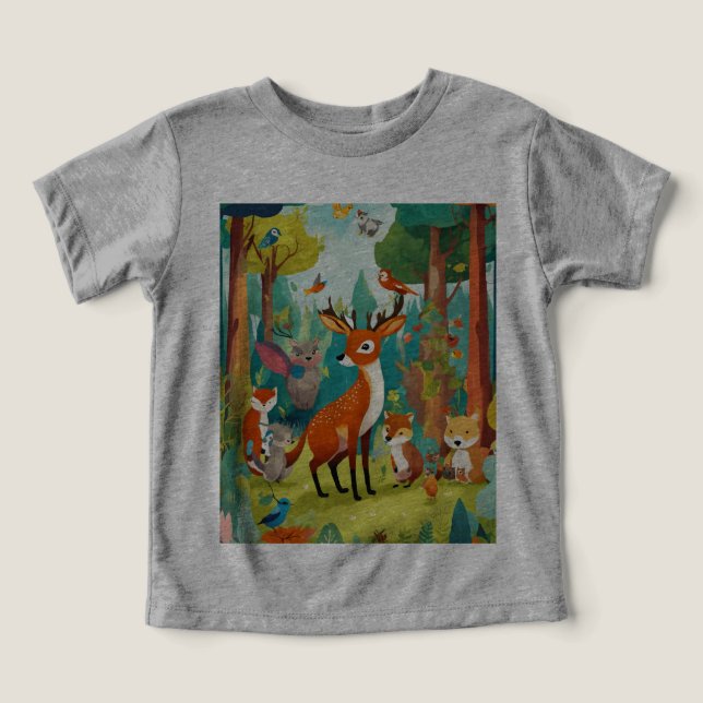 Camiseta A Parada Florestal Encantada (Design frontal)