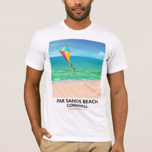 Camiseta A paridade lixa o poster de viagens da praia de