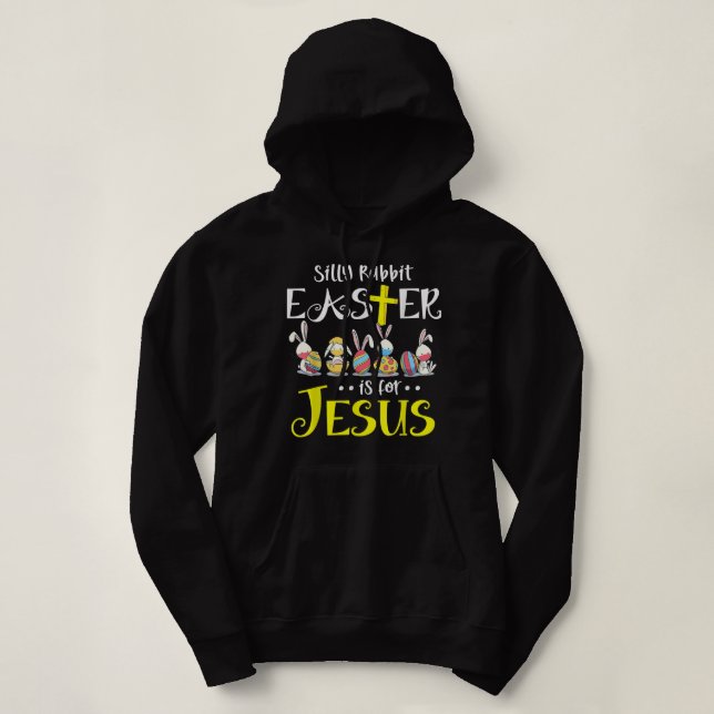 Camiseta A Páscoa do coelho bobo é para Jesus Cristo Máscar (Frente do Design)