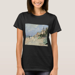 Camiseta A Passarela de Trouville por Claude Monet