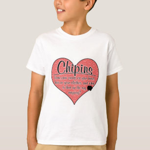 Camiseta A pata de Chipin imprime o humor do cão