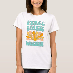 Camiseta A Paz Começa Por Dentro