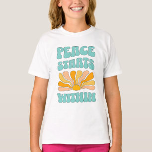 Camiseta A Paz Começa Por Dentro